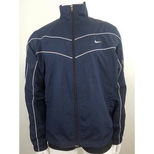 Nike Athletic Dept Track Jacket Full Zip Navy Blue Polyester XL Sweatshirt